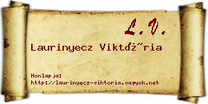 Laurinyecz Viktória névjegykártya