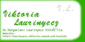 viktoria laurinyecz business card